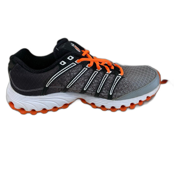 K-Swiss Sneaker Shoes Men’s Size 7.5 Colors Orange Black Gray Tubes Run 100 - Picture 11 of 12